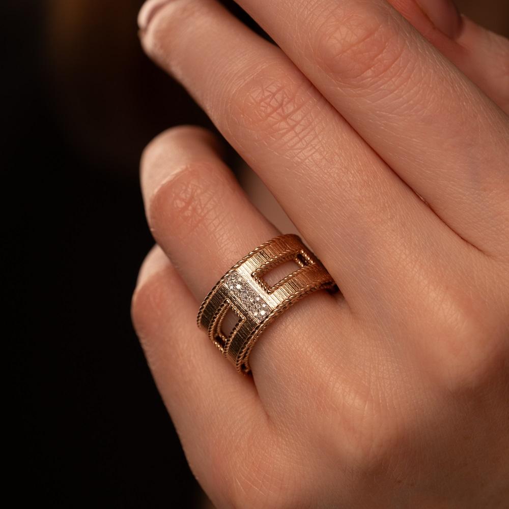 Кольцо из красного золота 911903Б