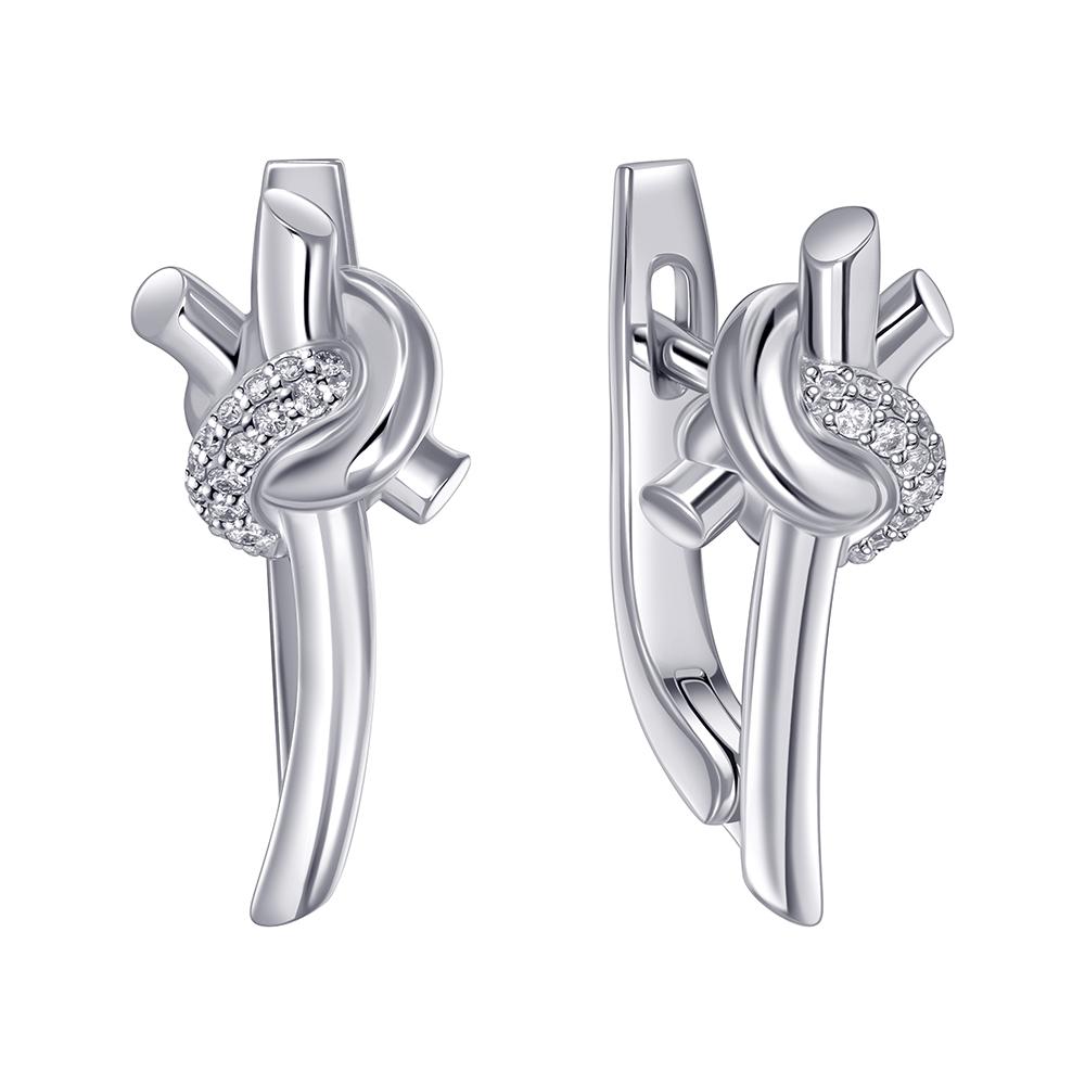 Серьги из золота с бриллиантами 922846Б