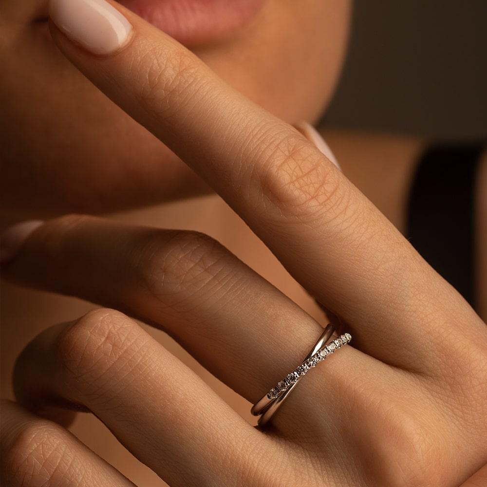 Кольцо с бриллиантами 921727Б