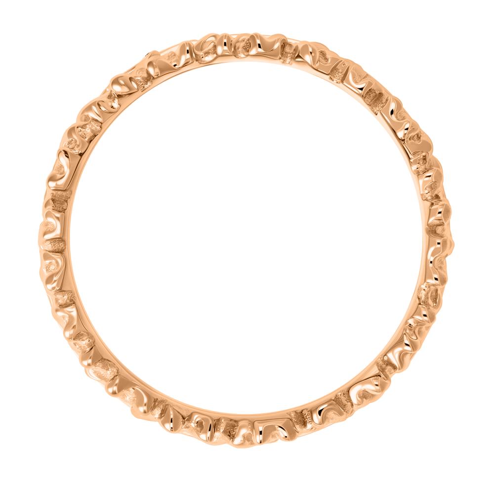 Обручальное кольцо из красного и белого золота с бриллиантами 911994Б