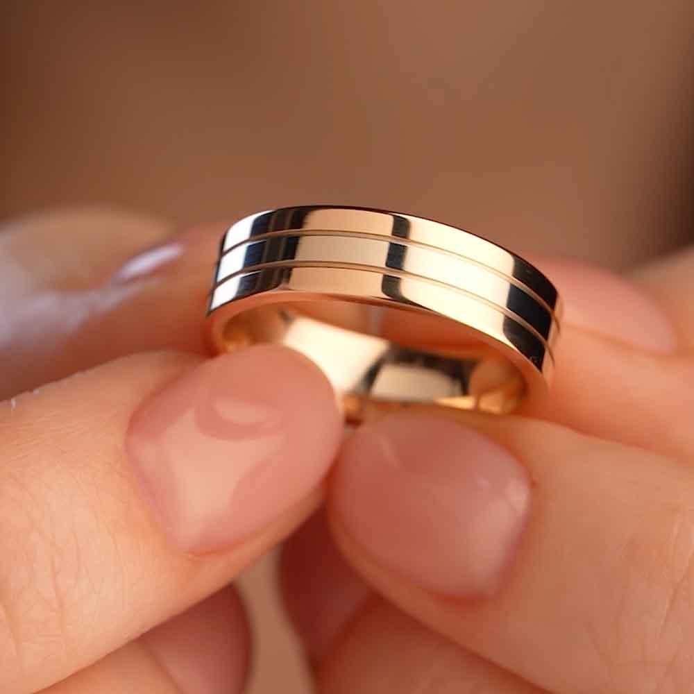 Обручальное кольцо из золота (синтеринг) 450-000-993