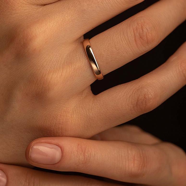 Обручальное кольцо из красного золота 200-000-630