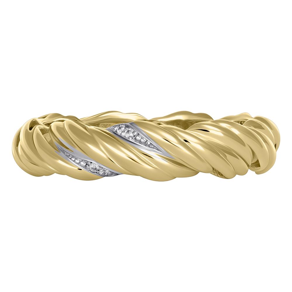 Обручальное кольцо из желтого золота с бриллиантами 9311020Б