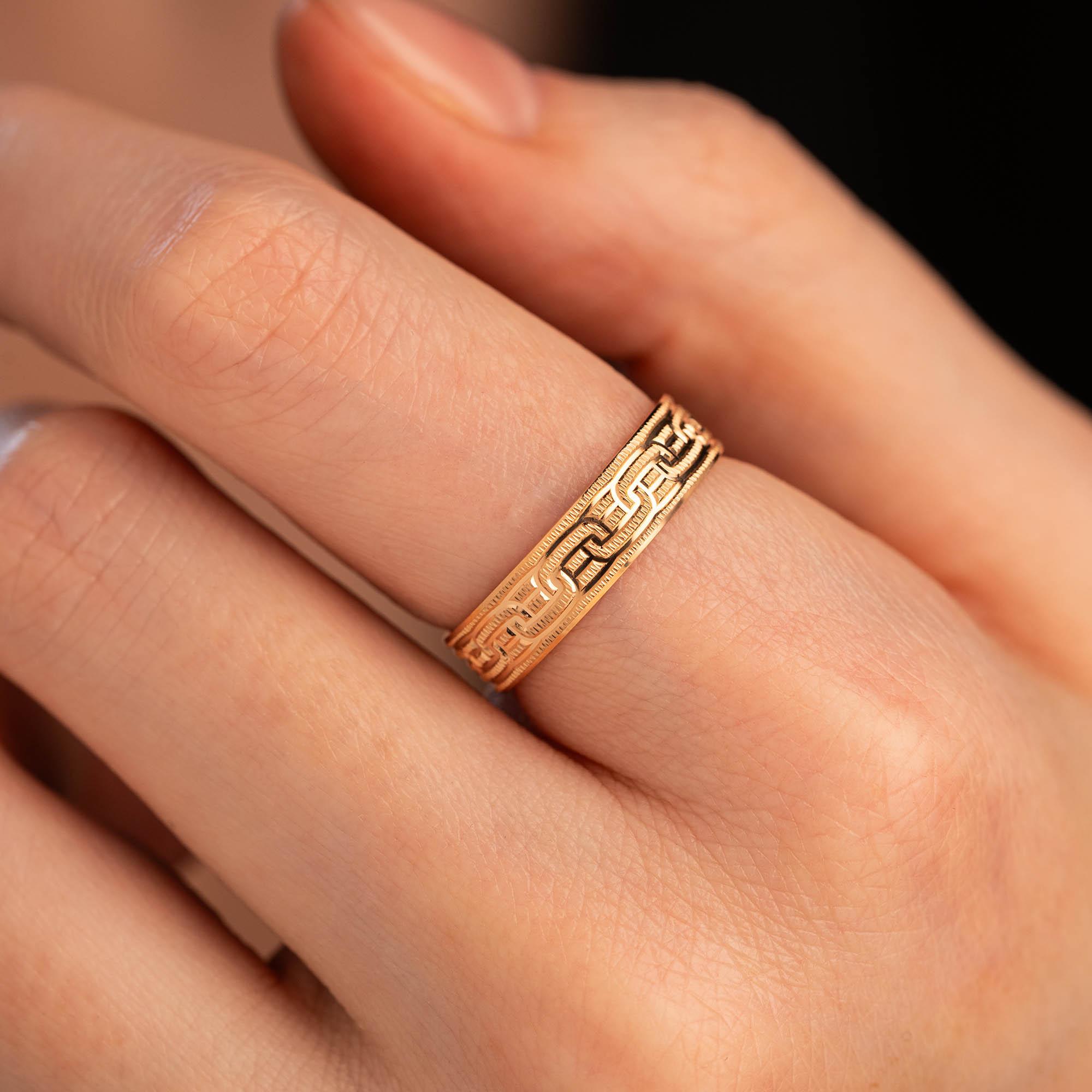 Обручальное кольцо из красного золота 500-000-1016