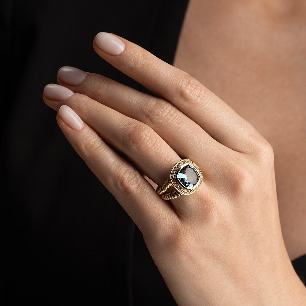 Кольцо из желтого золота 931836ТЛ