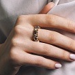 Кольцо из золота с сапфиром и бриллиантами 911293СБ