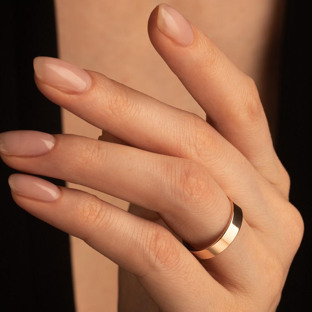 Обручальное кольцо из красного золота 200-000-327