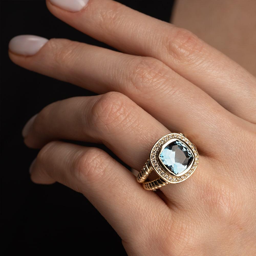 Кольцо из желтого золота 931836ТЛ