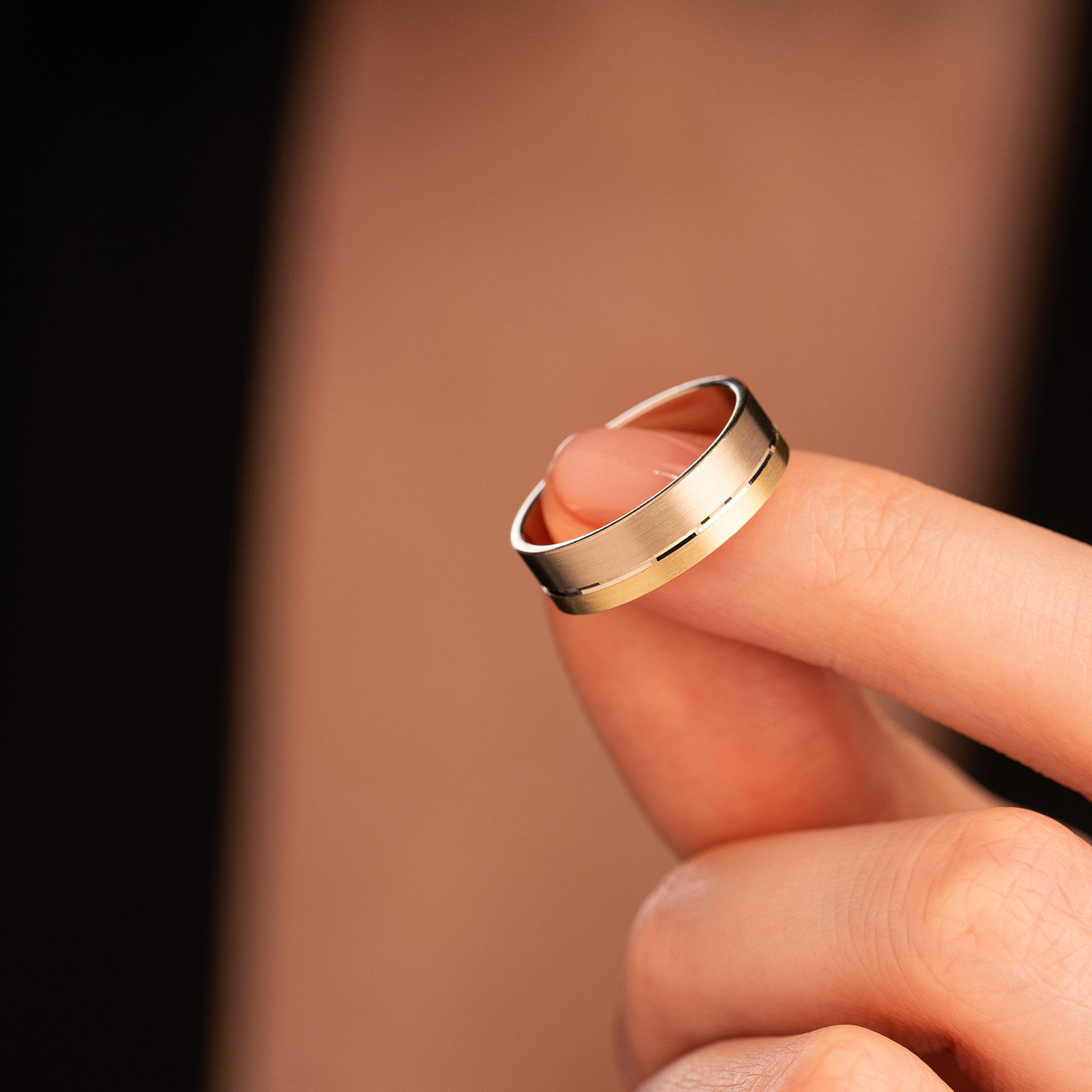 Обручальное кольцо из золота (синтеринг) 440-000-341