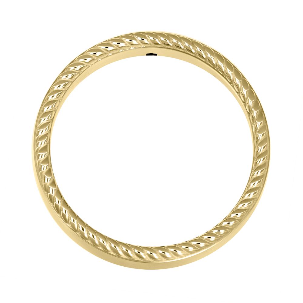 Элегантное кольцо из желтого золота с черным бриллиантом 931960ЧБ