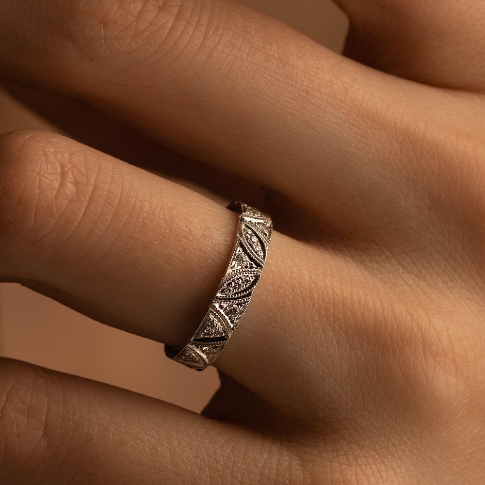 Кольцо из золота с бриллиантами 921404Б