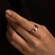Обручальное кольцо из красного золота широкое 700-000-233