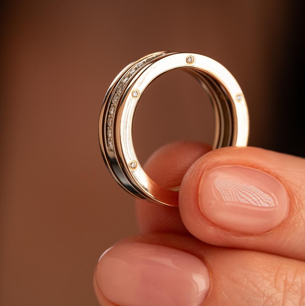 Кольцо из золота с бриллиантами 911517Б