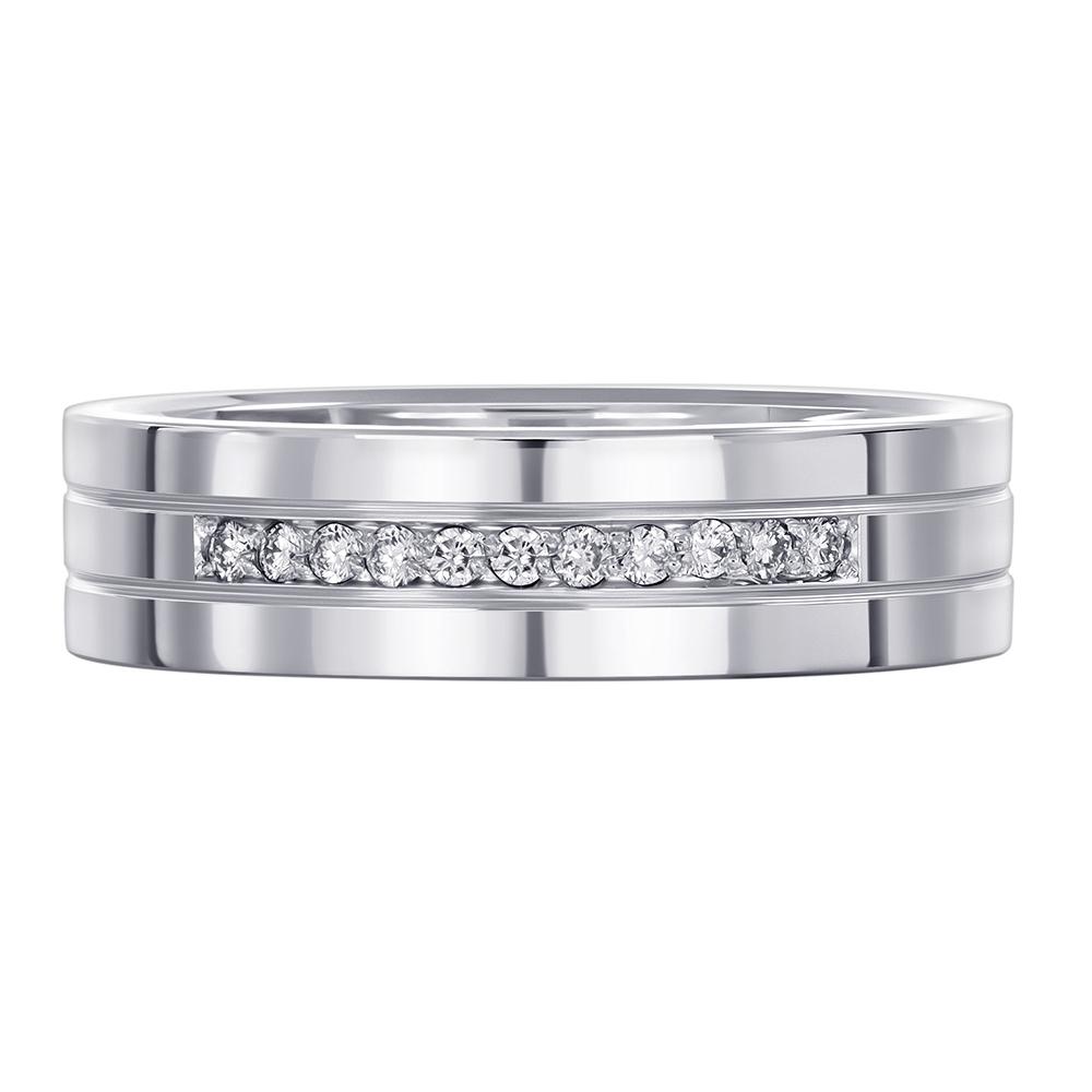 Кольцо из белого золота с бриллиантами 212-110-994