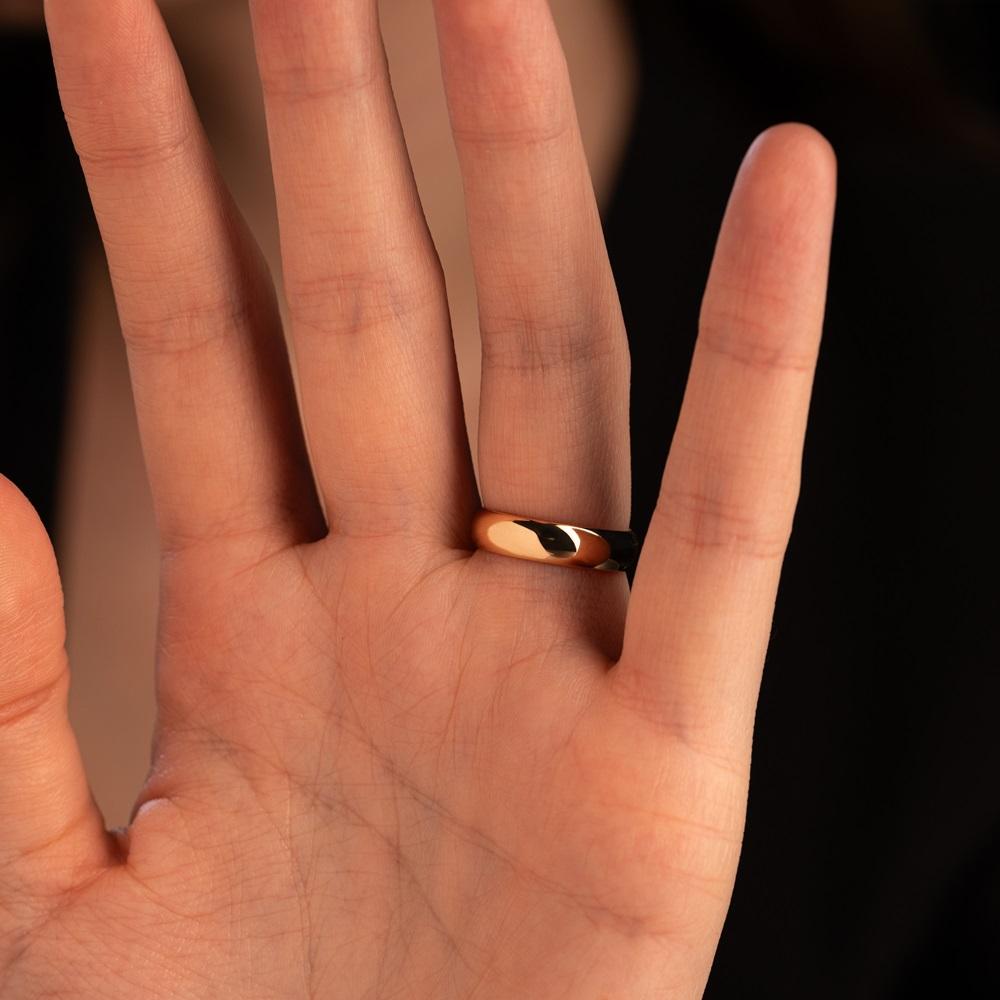 Обручальное кольцо из красного золота 100-000-550