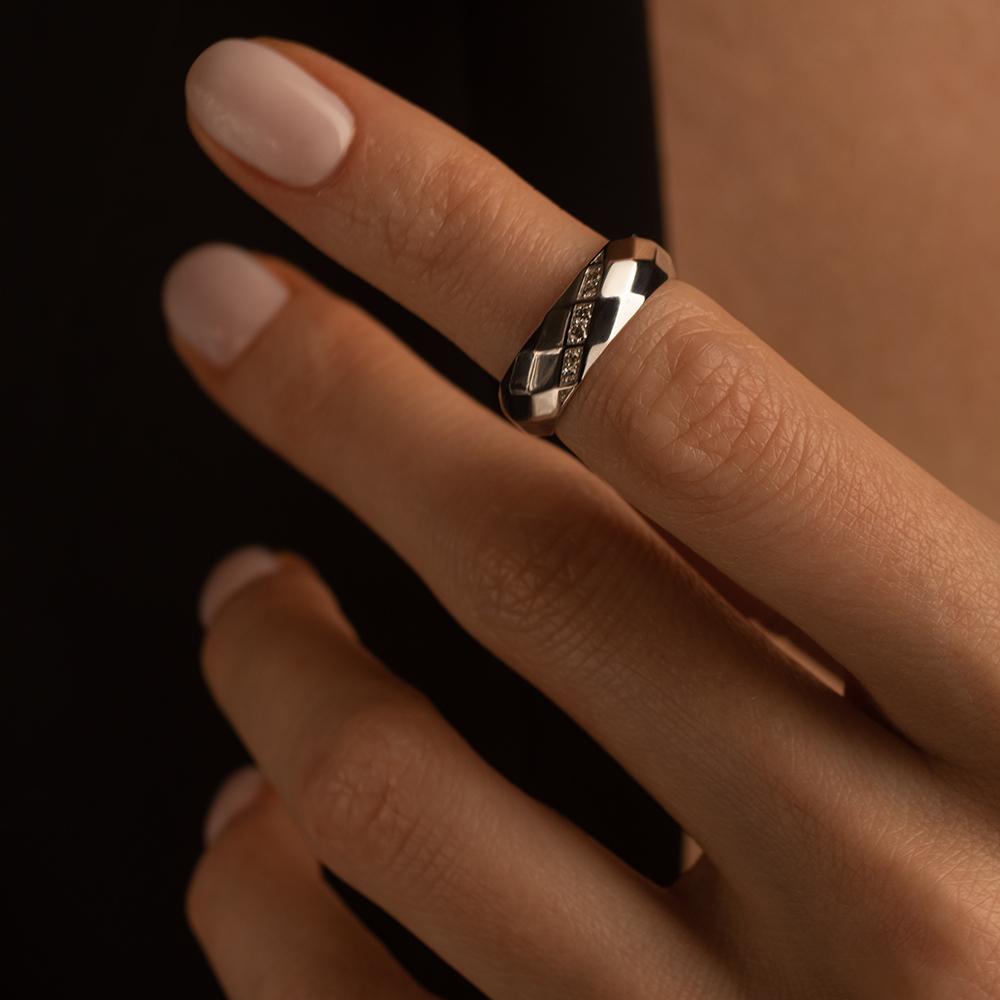 Обручальное кольцо с бриллиантами 921669Б