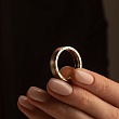Кольцо из красного и белого золота с бриллиантами 911760Б