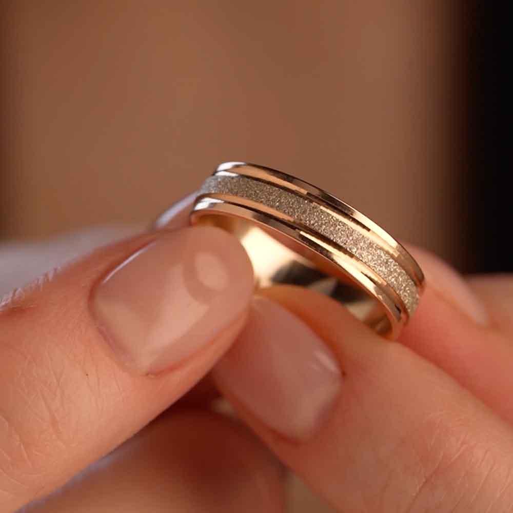 Обручальное кольцо из золота (синтеринг) 450-000-718