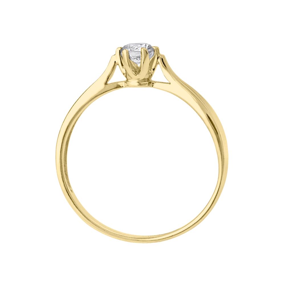 Кольцо из золота с бриллиантом 931051Б