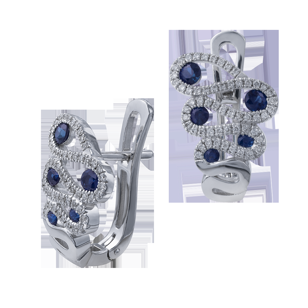 Серьги с бриллиантами 922485С