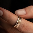 Кольцо из красного и белого золота с бриллиантами 911809-2Б