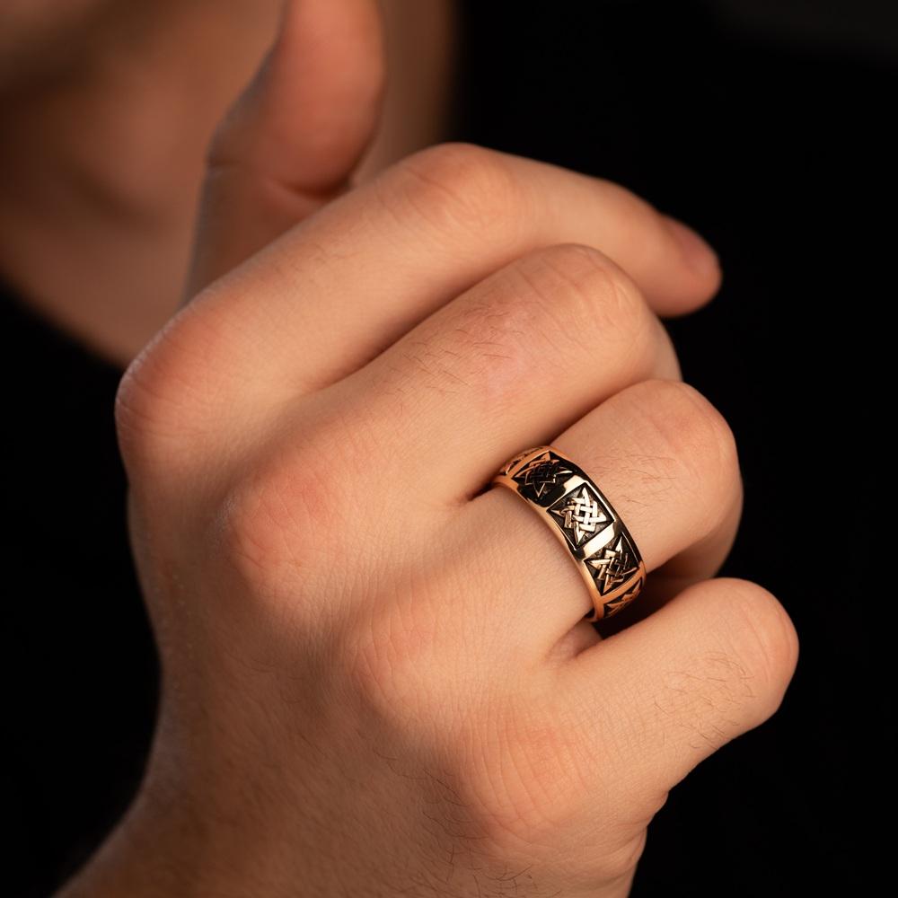 Кольцо из золота без вставок 911518