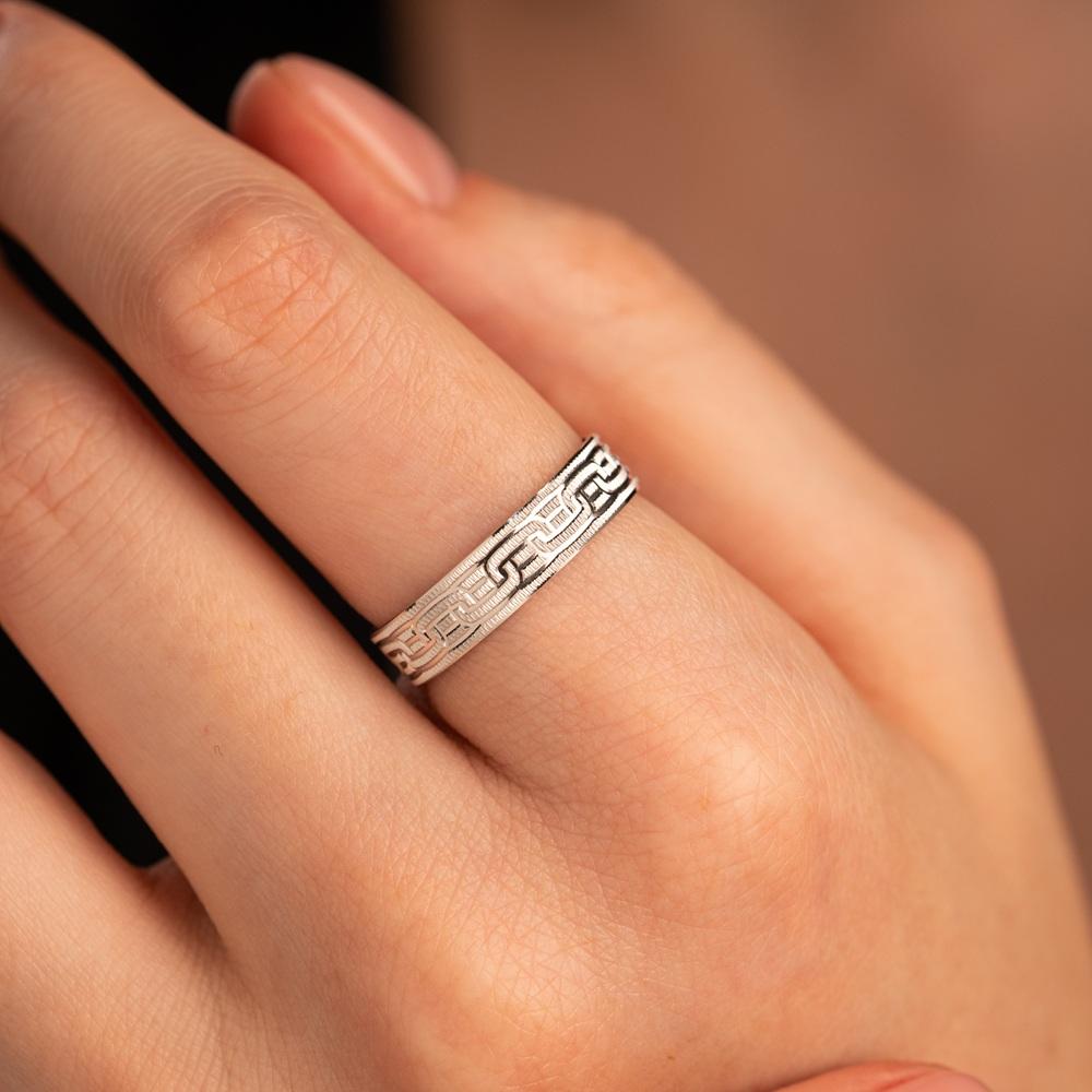 Обручальное кольцо из белого золота 510-000-1016