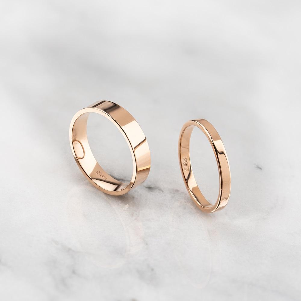 Обручальное кольцо из красного золота 200-000-306