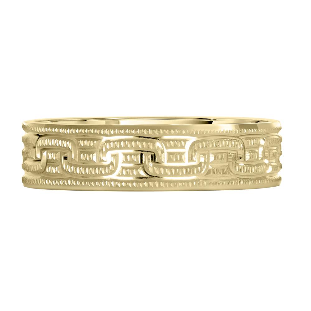 Обручальное кольцо из желтого золота 520-000-1016