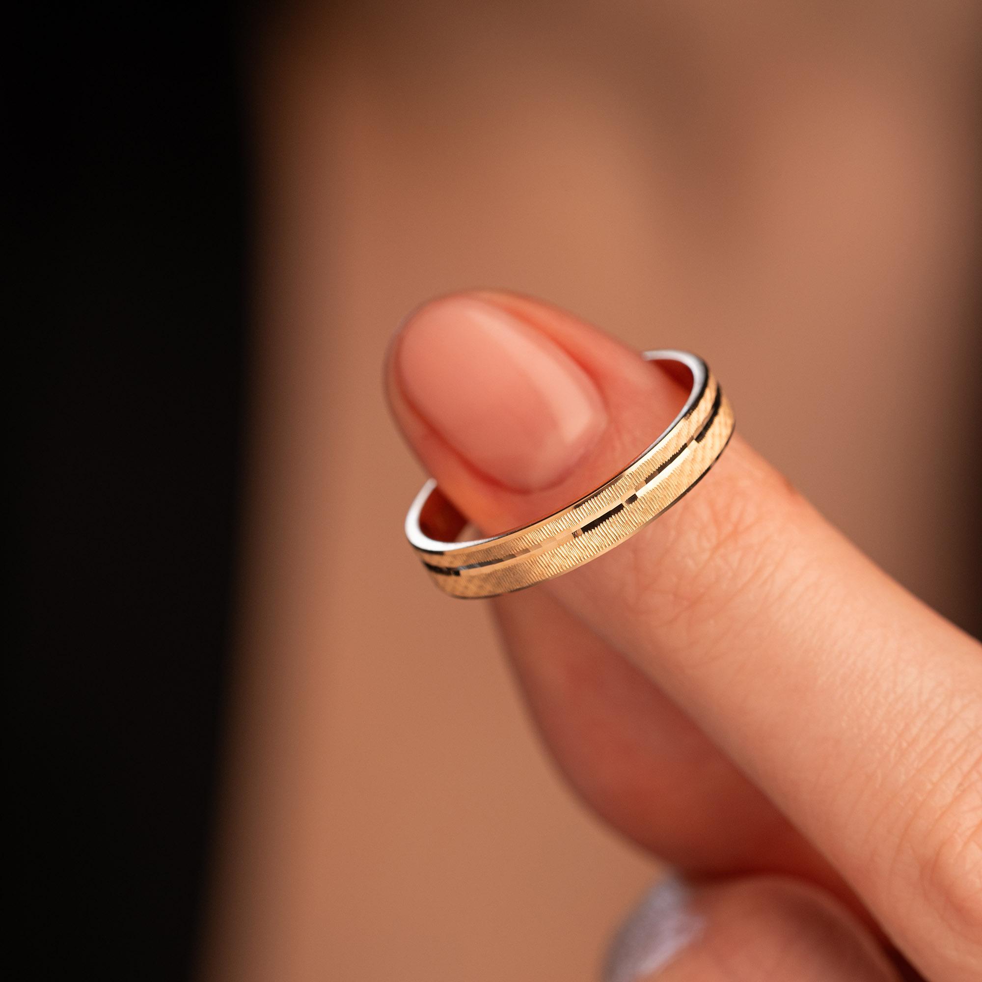 Обручальное кольцо из красного золота 500-000-1026