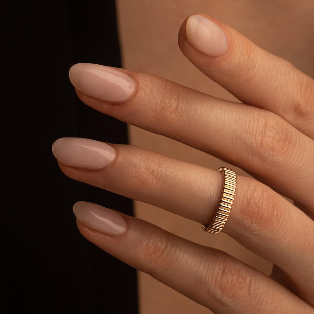 Обручальное кольцо из желтого золота 585 пробы 931479-3