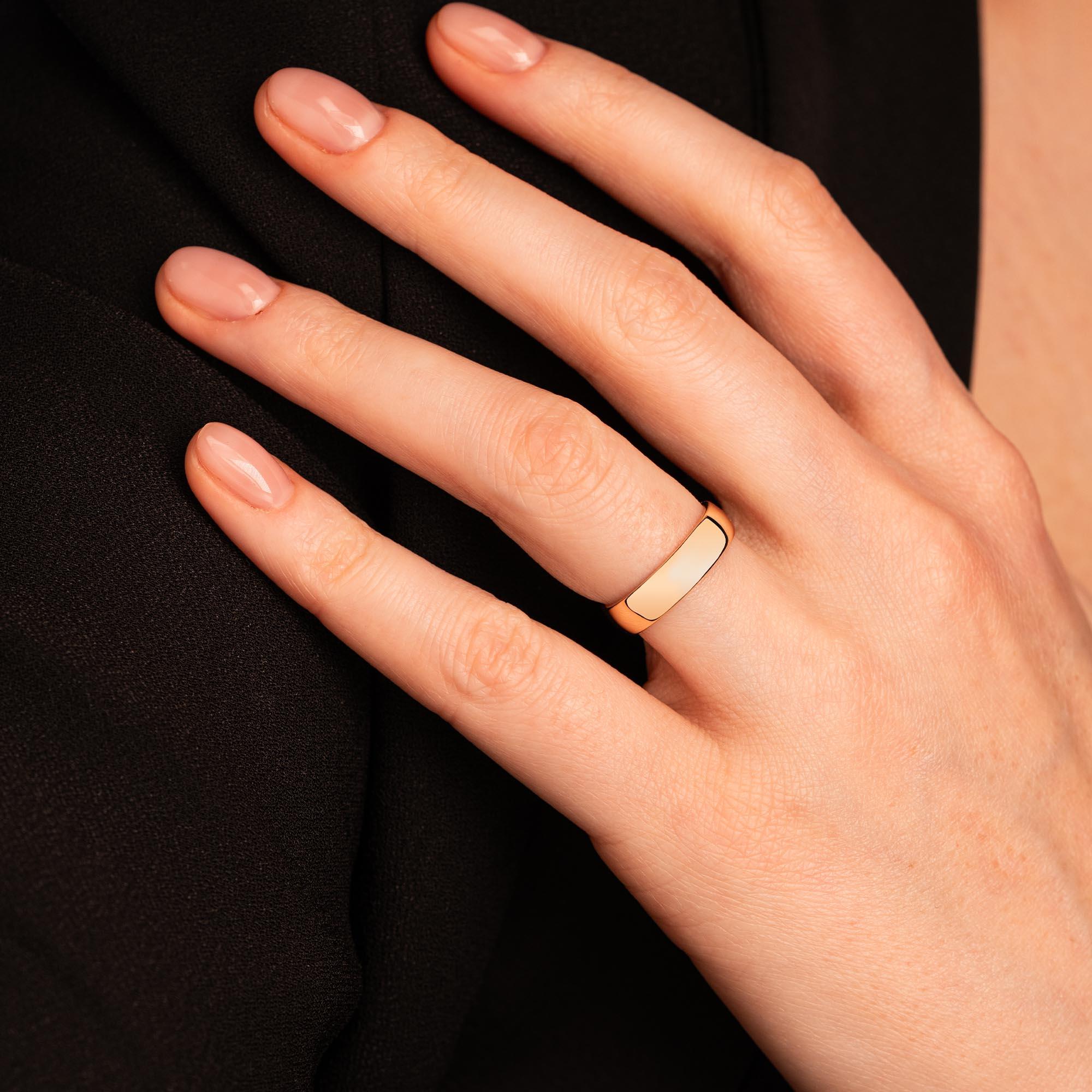 Обручальное кольцо из красного золота 200-000-310