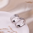 Обручальное кольцо из белого золота 510-000-079