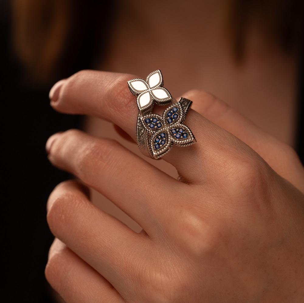 Кольцо из белого золота 921843С