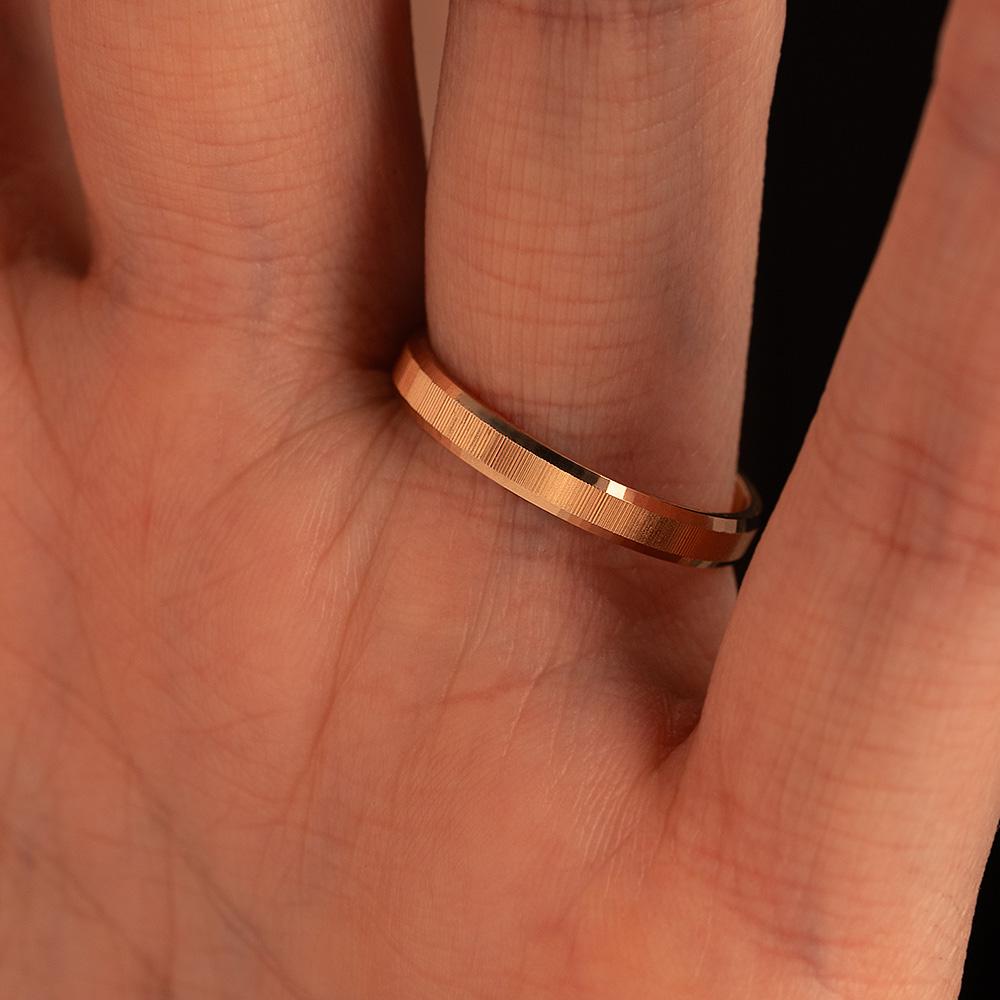 Обручальное кольцо из красного золота 200-000-555