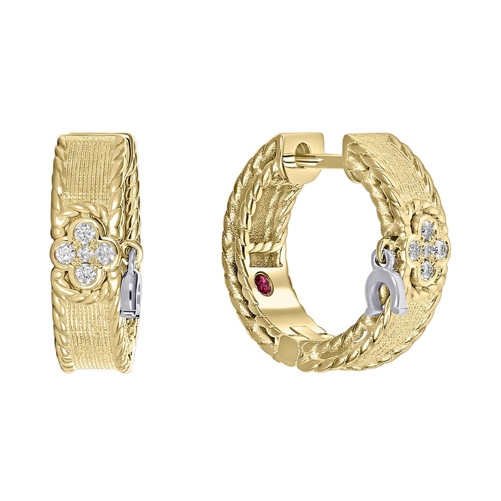 Серьги с бриллиантами и рубинами 9321063Б