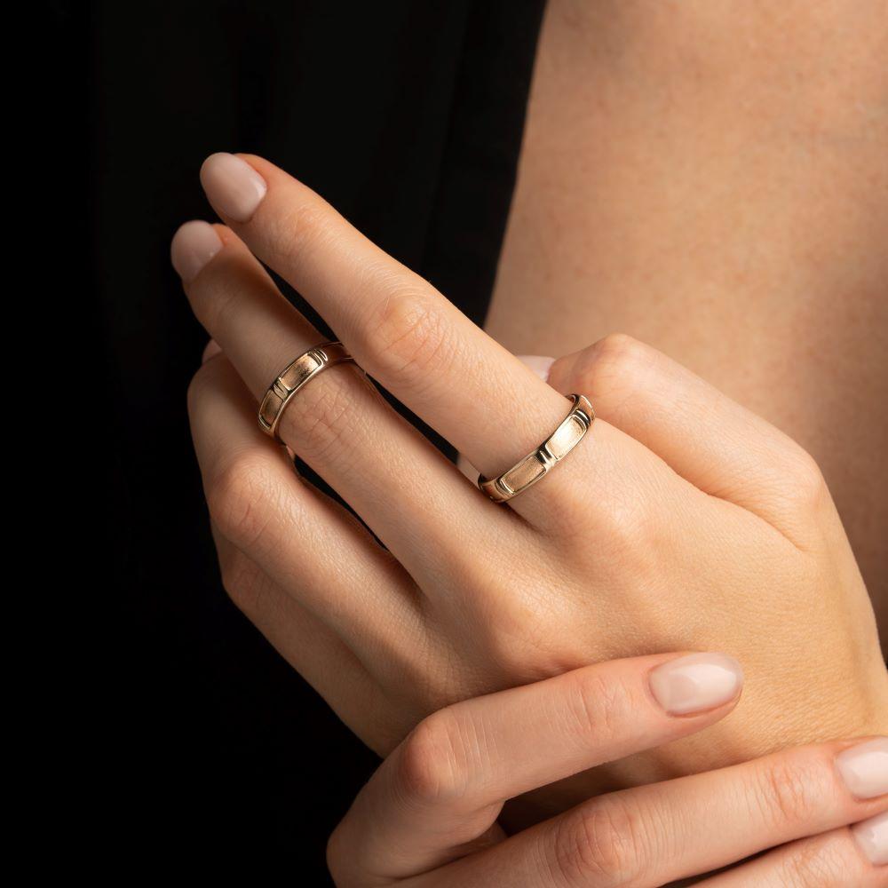 Кольцо из красного и белого золота 585 пробы 911782