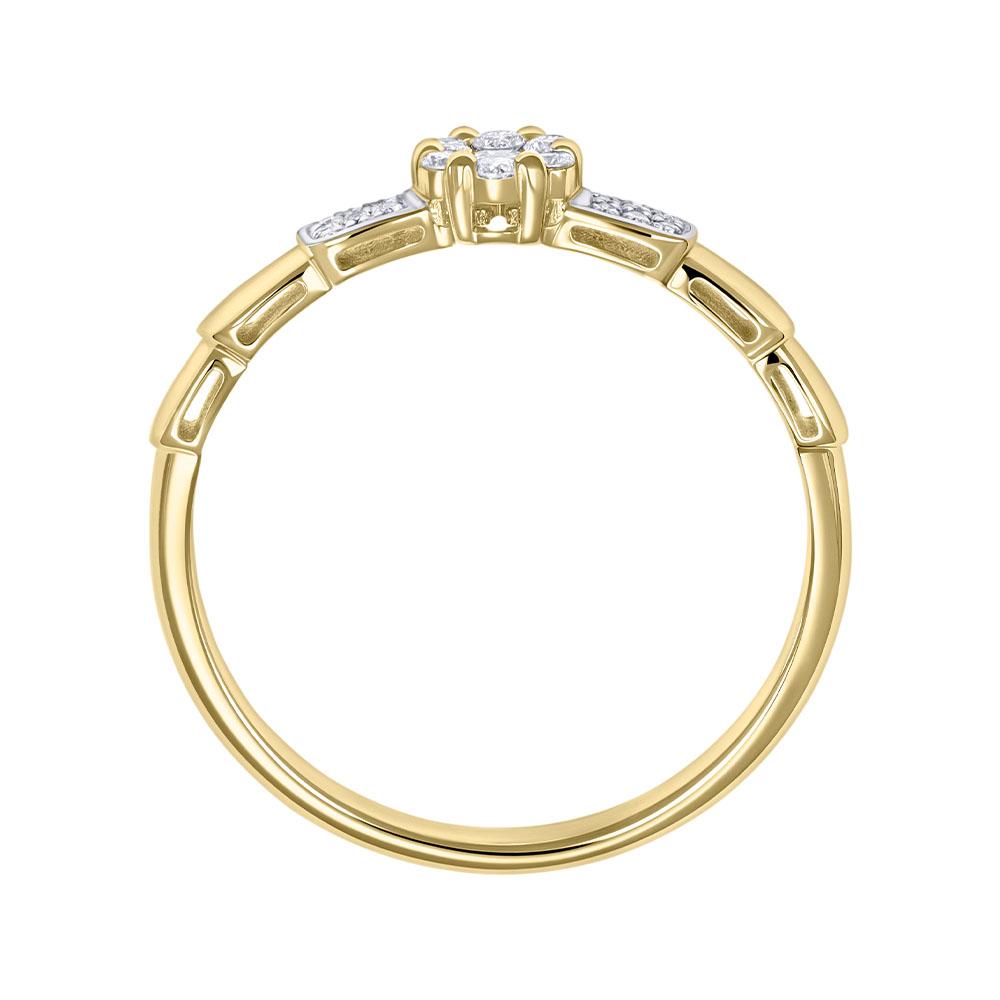 Кольцо из белого золота с бриллиантами 9311076Б