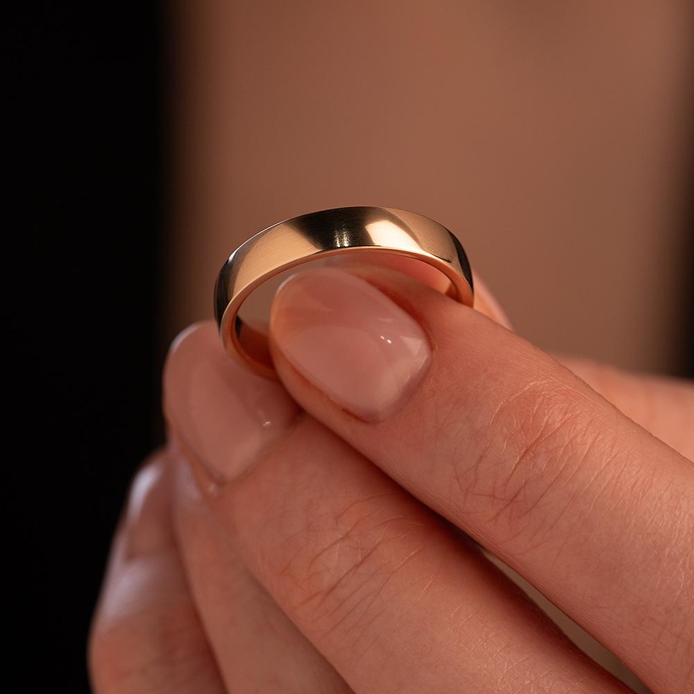 Обручальное кольцо из красного золота 200-000-311