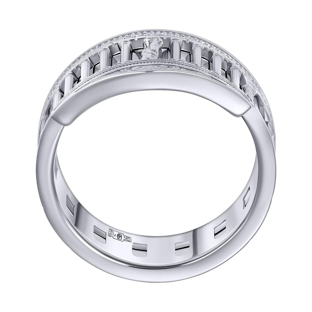 Кольцо из белого золота с бриллиантами 9211081Б