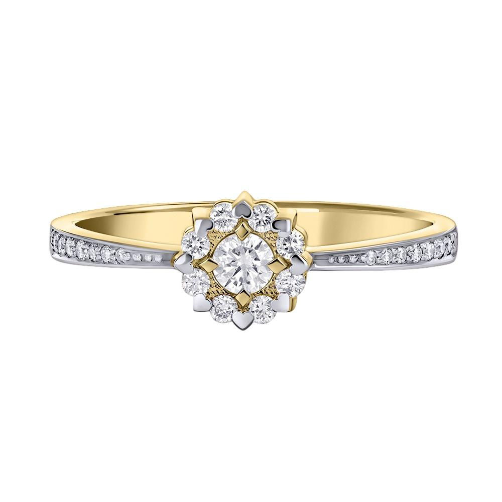 Кольцо из золота с бриллиантами 911319Б