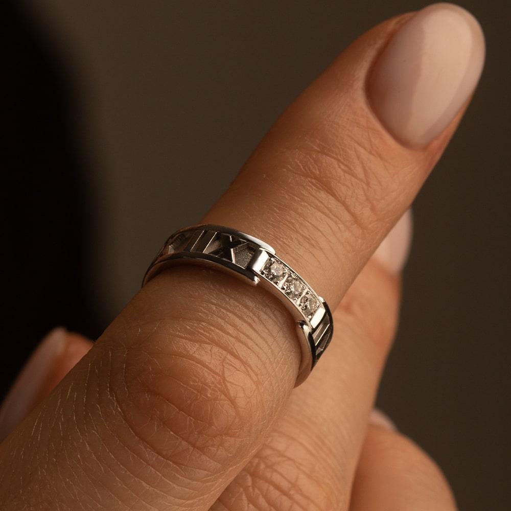 Кольцо из золота с бриллиантами 921490Б