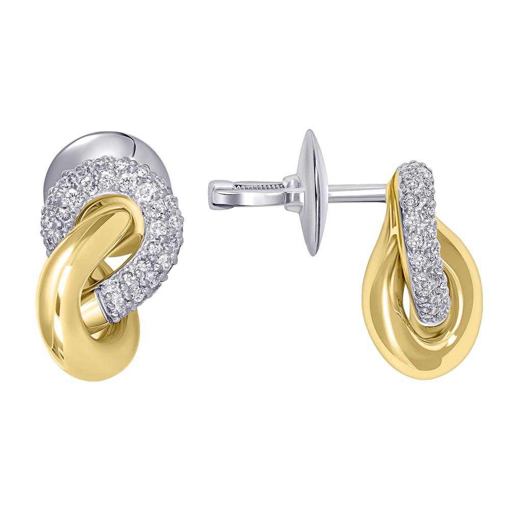 Серьги-пусеты с бриллиантами 932972Б