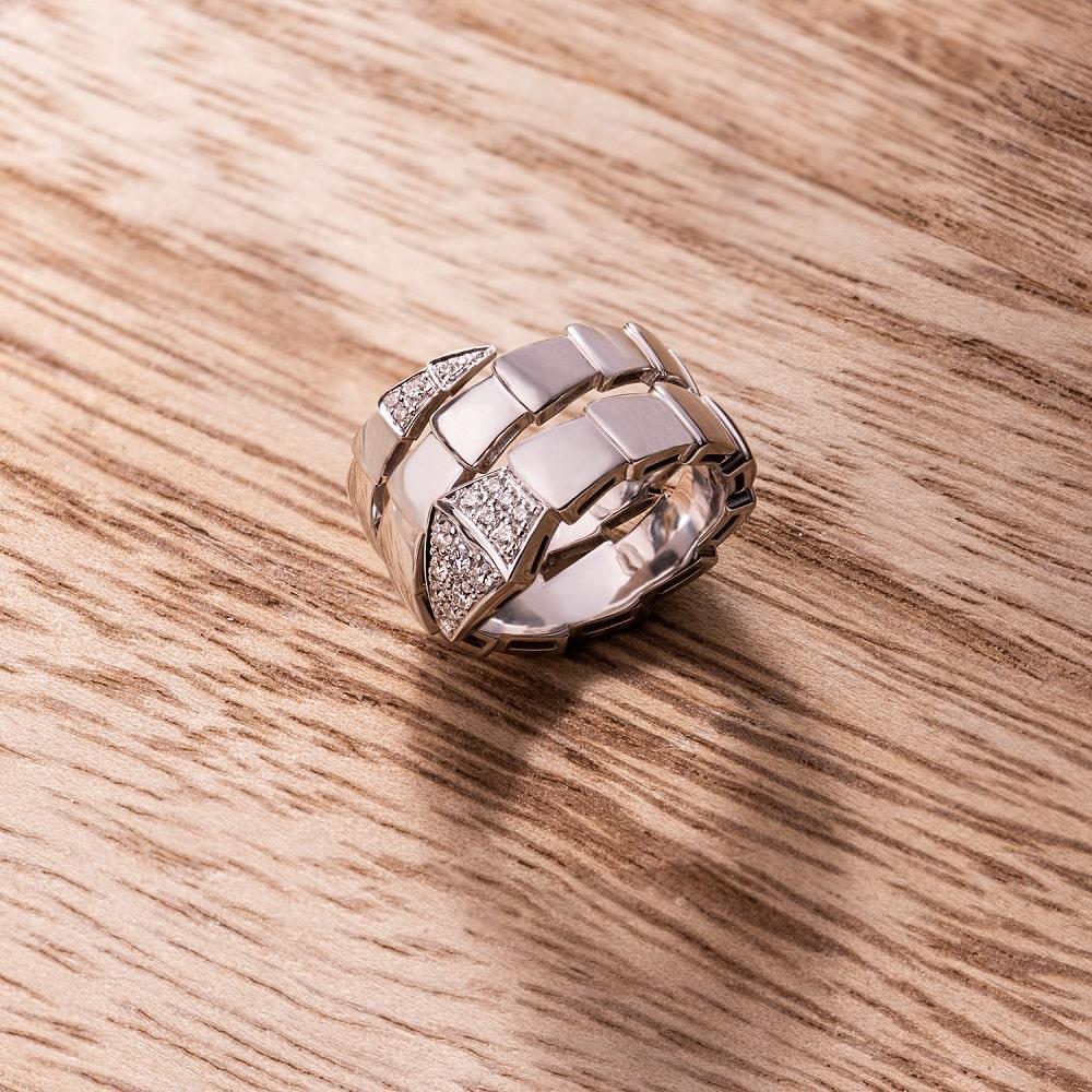 Кольцо из золота с бриллиантами 921598Б