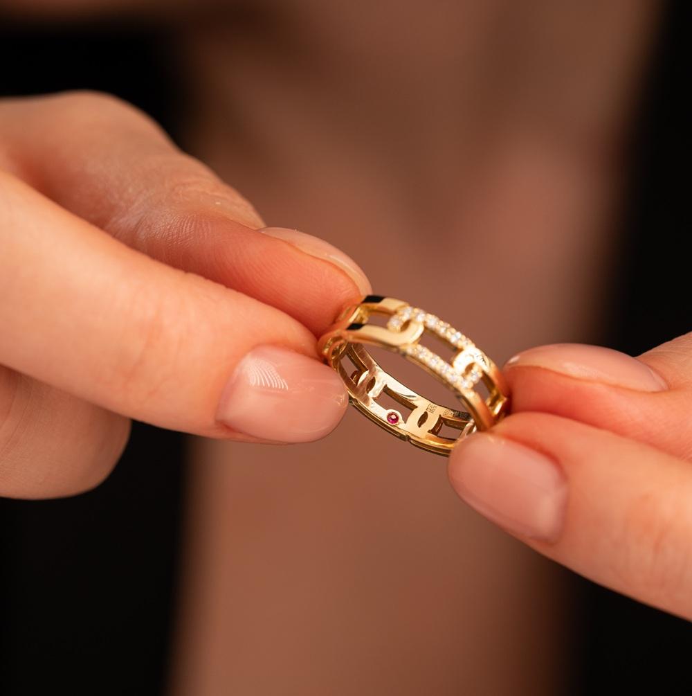 Кольцо из золота с бриллиантами 931838Б