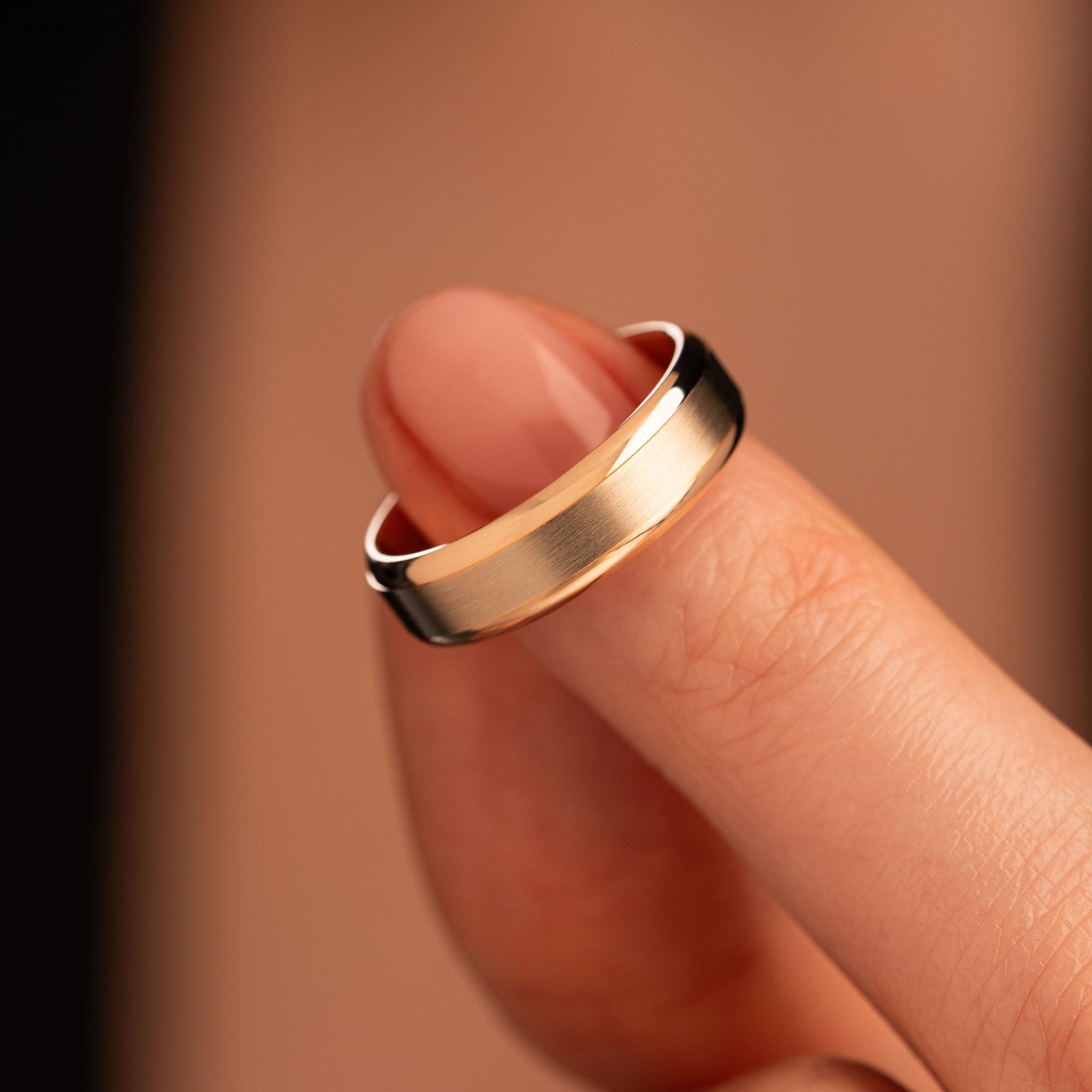 Обручальное кольцо из золота (синтеринг) 450-000-974