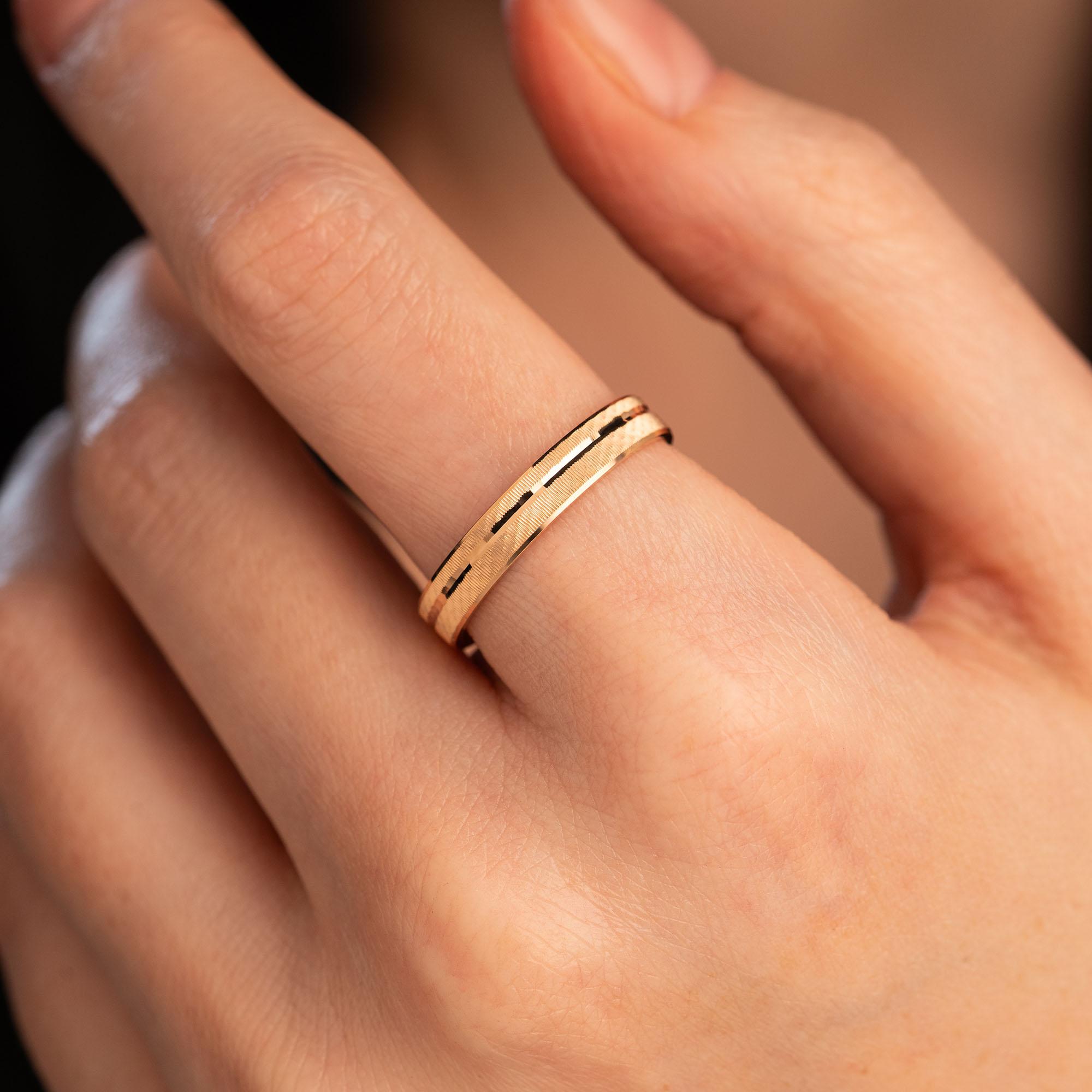 Обручальное кольцо из красного золота 500-000-1026