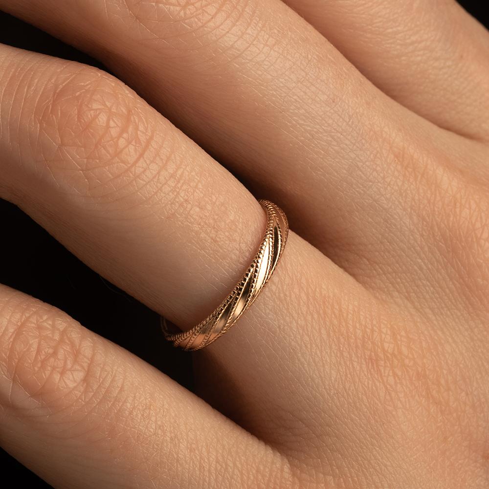 Кольцо красное золото 585 пробы 911739