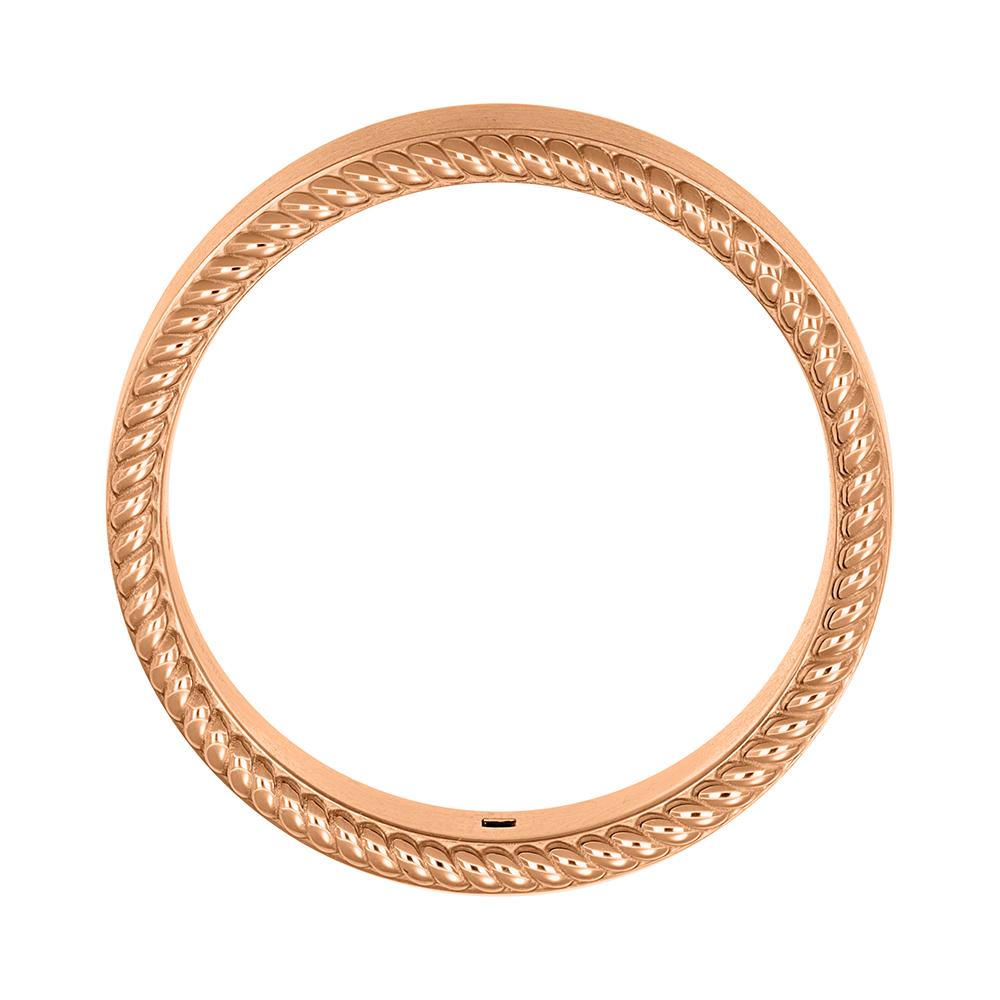 Кольцо из красного золота с черным бриллиантом 911799ЧБ