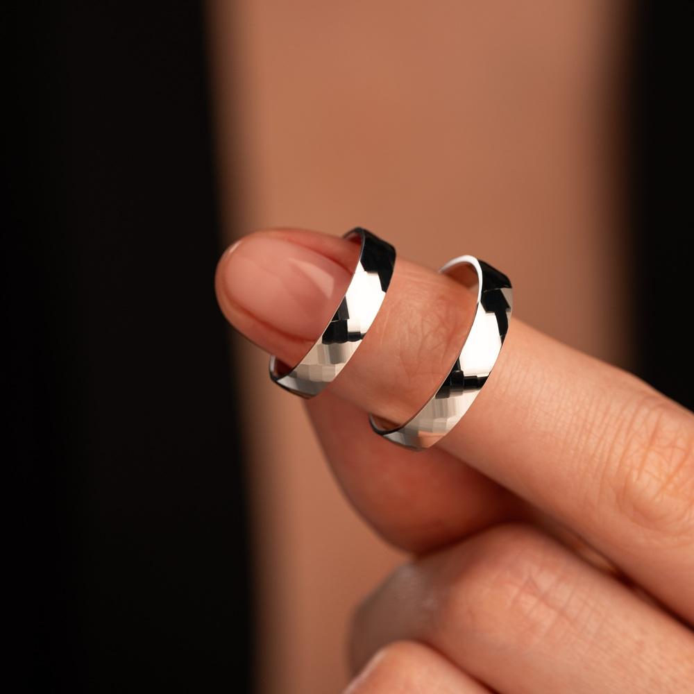 Обручальное кольцо из белого золота 510-000-1011